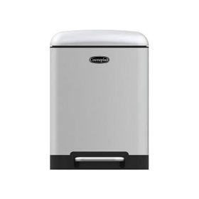 Cosmoplast Lumina Metal Pedal Bin Stainless Steel 6L