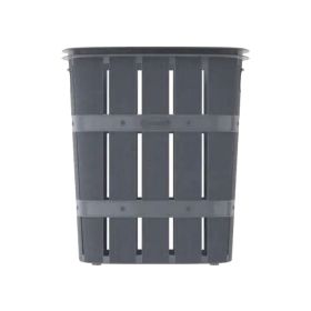 Cosmoplast Cedargrain Laundry Bin 33L Dark Grey