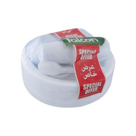 Falcon 10 inch Foam Plate With Bowl And Cup