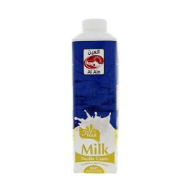 Al Ain Double Cream Milk Tetra Top 1L