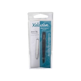 Xcluzive Slant Tweezers Black Coated