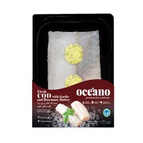 Oceano Fresh COD With Garlic & Rosemary Butter