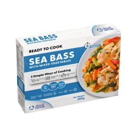 Asmak Ready To Cook Sea Bass With Mixed Vegetables