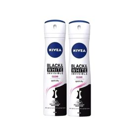 Nivea Deodorant Spray Black & White Female Twin Pack