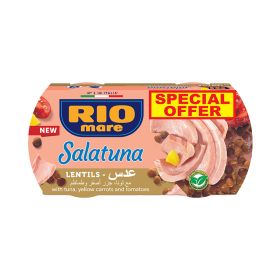 Rio Mare Salatuna Lentils with Tuna, Yellow Carrots & Tomatoes