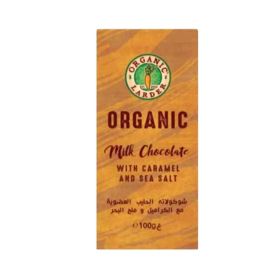 Organic Larder Organic Milk Chocolate with Caramel & Sea Salt
