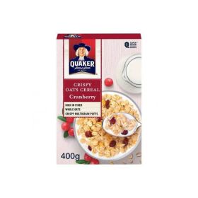 Quaker Crispy Oats Cereal Cranberry