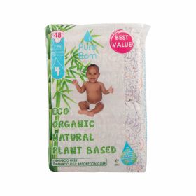 PureBorn 7 to 12 Kg Size 4 Organic Plant Based Diapers
