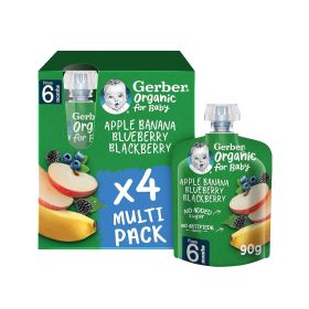 Gerber Apple Banana Berries Organic Puree