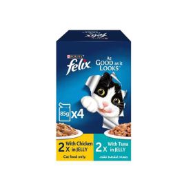 Felix Adult Cat With Chicken and Tuna Wet Food