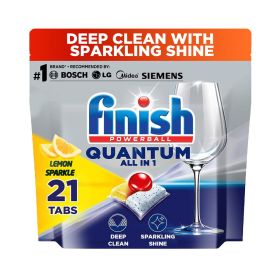 Finish Quantum All in One Lemon Sparkle Dishwashing Tabs