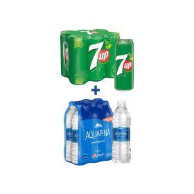 7up 355 ML + Aquafina 500 ML
