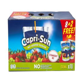 Capri Sun No Added Sugar Strawberry Drink 200ML