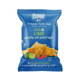 Family Harvest Chili and Lime Premium Potato Chips