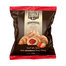 Family Harvest Mini Croissants with Strawberry Flavor Filling