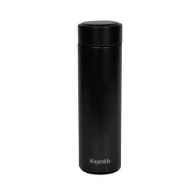 Blupebble Smart Water Bottle With Temperature Indicator - Black 500ml