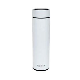 Blupebble Smart Water Bottle With Temperature Indicator - White 500ml 