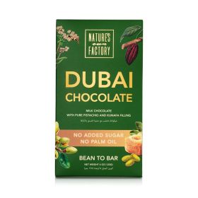 Nature's Own Factory Milk Chocolate with Pure Pistachio & Kunafa Filling