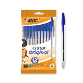 BIC Cristal Original Blue Ball Point Pen with Medium Point