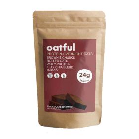 Oatful 24g Protein Brownie Chunks Rolled Overnight Oats