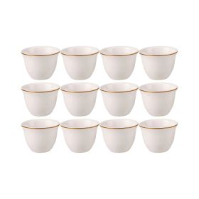 Shallow Gawa Cup With Gold Rim