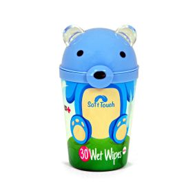 Soft Touch Wipes Blue Bear Canister 30'S