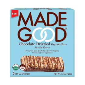 Made Good Organic Chocolate Drizzled Vanilla Flavour Granola Bars