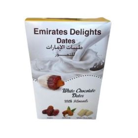 Emirates Delight White Choco Dates With Almonds
