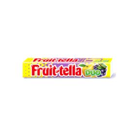 Fruittella 2 In 1 Lemon Grape Chewy Candies