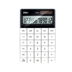 Deli Calculator Plastic-12 Digits White E1589