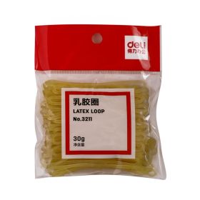 Deli Rubber Bands Bag Yellow 3211