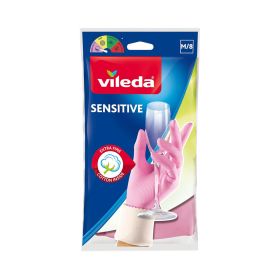 Vileda Sensitive Extra Fine Medium Latex Gloves