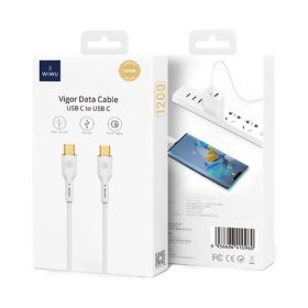 Wiwu Vigor 100W Type-C To Type-C Cable 1.2M - White