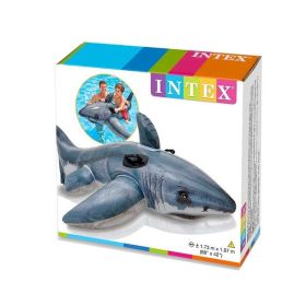 Intex 1.73MX1.07M Great White Shark Ride On for Age 3+