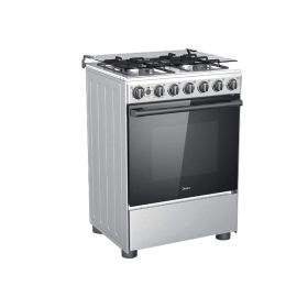 Midea 60cm 4 Burner Gas Cooker Safety Oven with Iron Pan Support