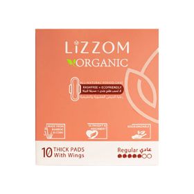 LiZZOM Organic Thick Regular Pads with Wings