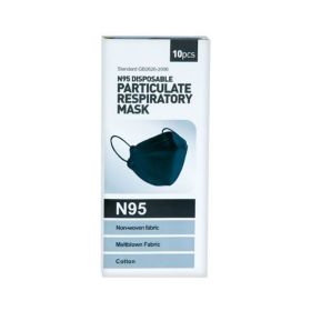 N95 Black Face Mask 10S