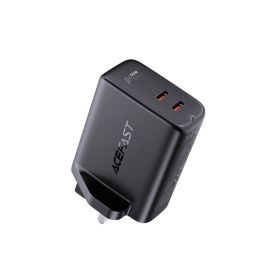 Acefast A12 USB C+ USB C Dual Port Charger Black