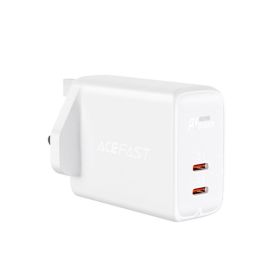 Acefast A12 USB C + USB C Dual Port Charger White