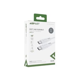 Acefast USB-C To USB-C Type Charging Data Cable 1.2m White