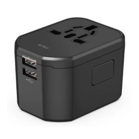 Wiwu Black Universal Travel Adapter