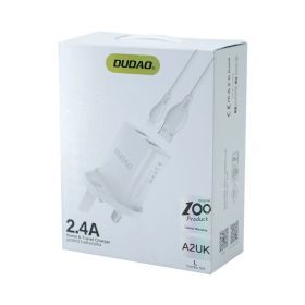 Dudao 2.4A 25W Fast C Cable Home & Travel Charger