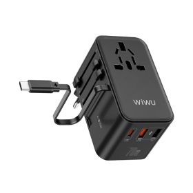 Wiwu Universal 70W Black Travel Adapter