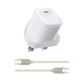 Wiwu Jello 20W White Charger Adapter with USB-C Cable