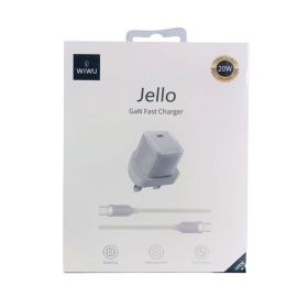 Wiwu Jello 30W White Charger Adapter with USB-C Cable