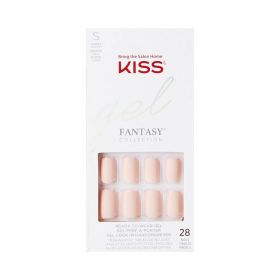 Kiss Gel Fantasy Medium Length Beige Nails
