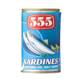 555 Natural Oil Sardines
