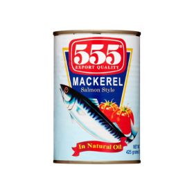 555 Mackerel In Natural Oil