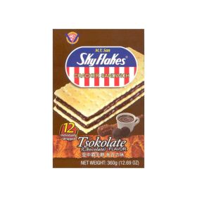 Sky Flakes Chocolate Flavoured Filling Cracker Sandwich
