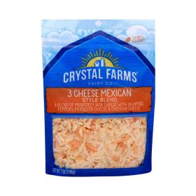 Crystal Farms 3 Cheese Mexican Style Blend
